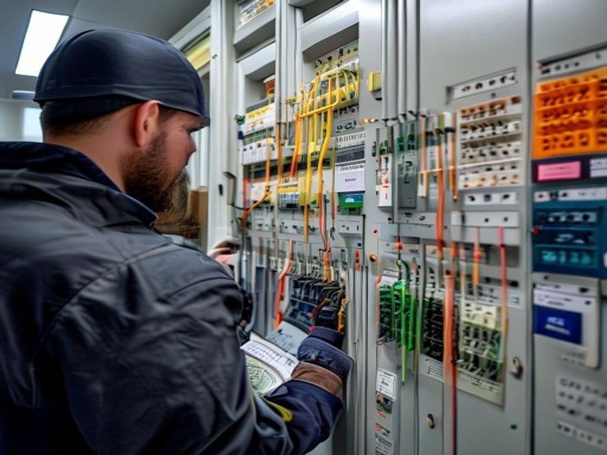 Tableau électrique Hager 18 modules câblé proprement avec étiquetage